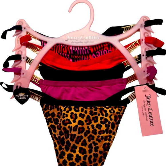 New Juicy Couture 5-Pack G-String Thong Underwear Panties - Picture 8 of 8